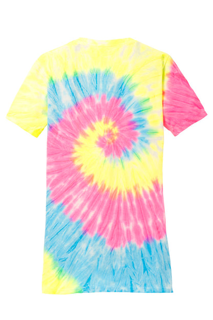 Port & Co Women's Tie-Dye V-Neck Tee.  LPC147V