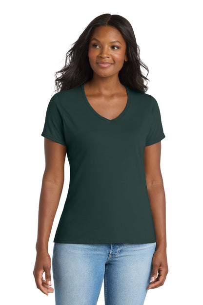 Port & Co Women's Performance Blend V-Neck Tee. LPC381V