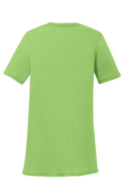 Port & Co Women's Performance Blend V-Neck Tee. LPC381V