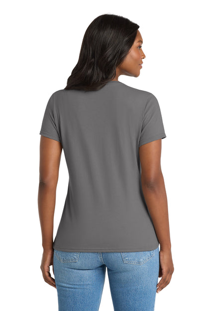 Port & Co Women's Performance Blend V-Neck Tee. LPC381V