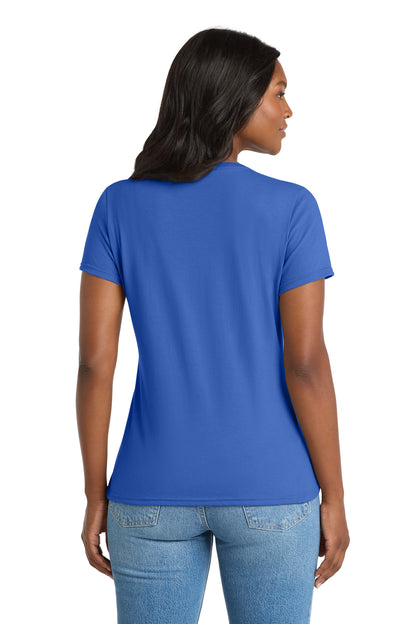 Port & Co Women's Performance Blend V-Neck Tee. LPC381V