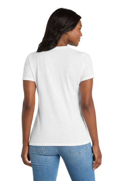 Port & Co Women's Performance Blend V-Neck Tee. LPC381V