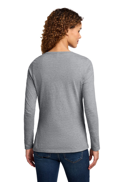 Port & Co Women's Long Sleeve Fan Favorite V-Neck Tee. LPC450VLS