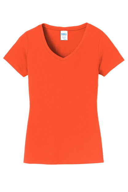 Port & Co Women's Fan Favorite V-Neck Tee. LPC450V