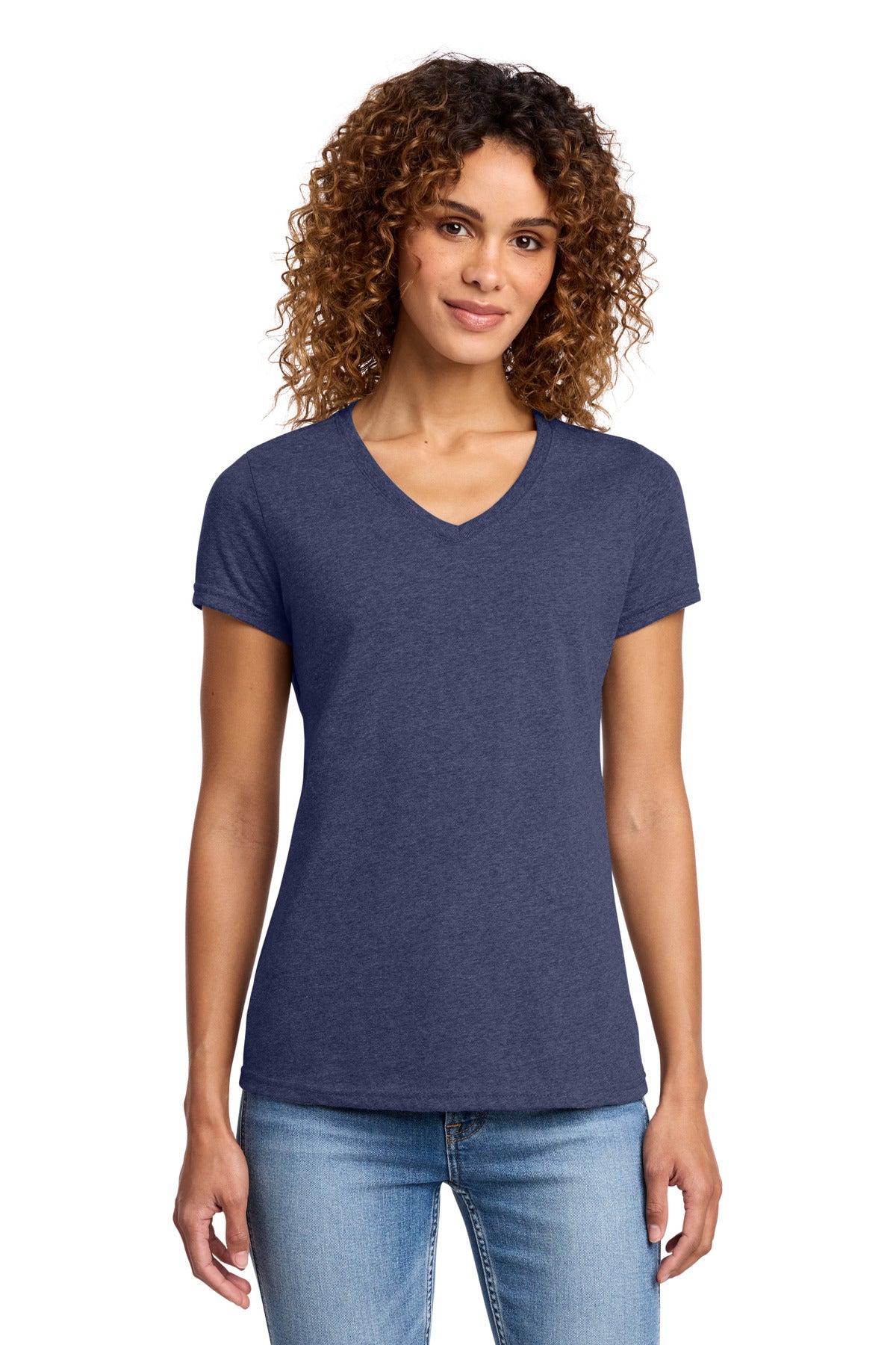 Port & Co Women's Fan Favorite Blend V-Neck Tee. LPC455V