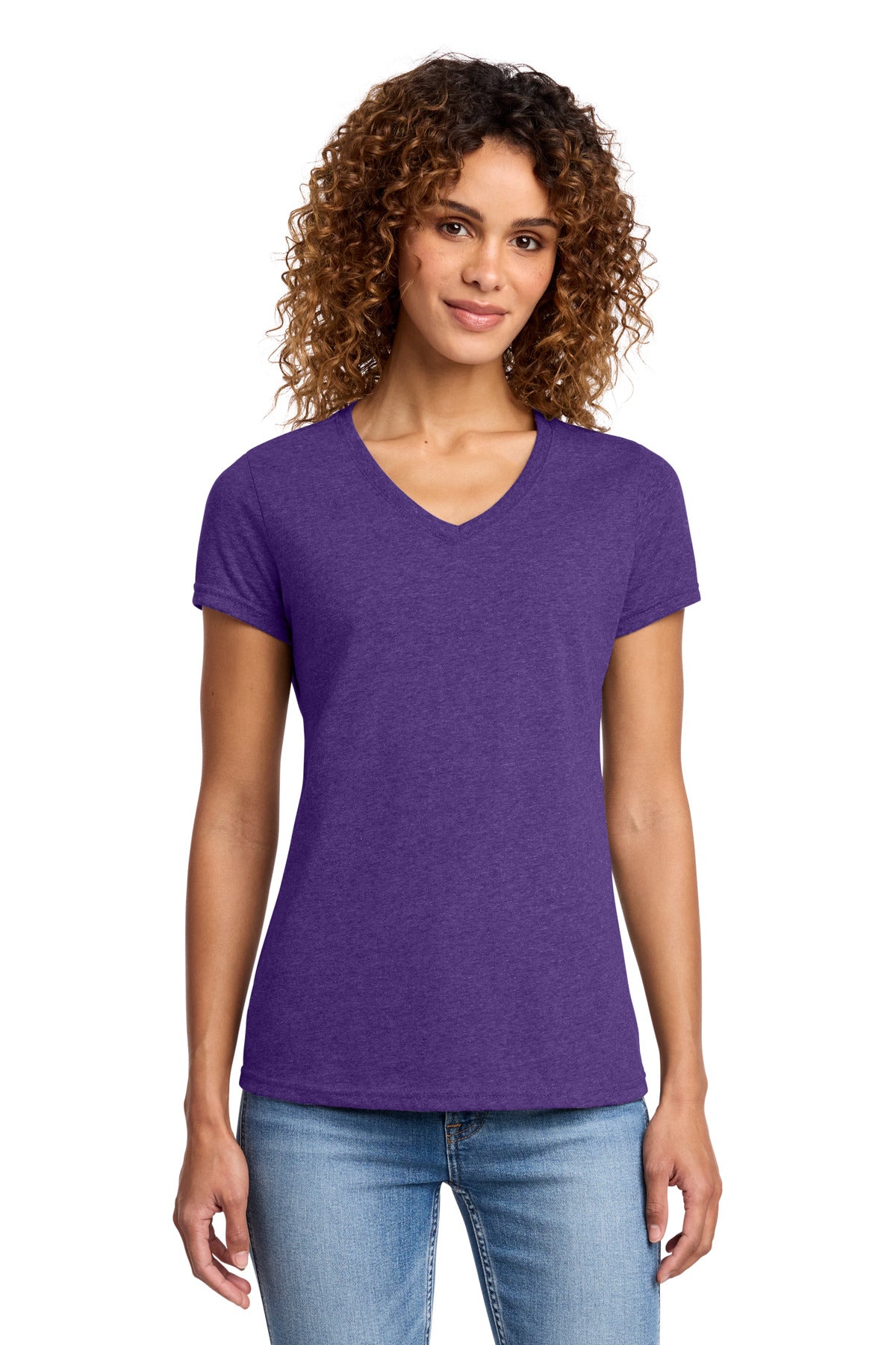 Port & Co Women's Fan Favorite Blend V-Neck Tee. LPC455V
