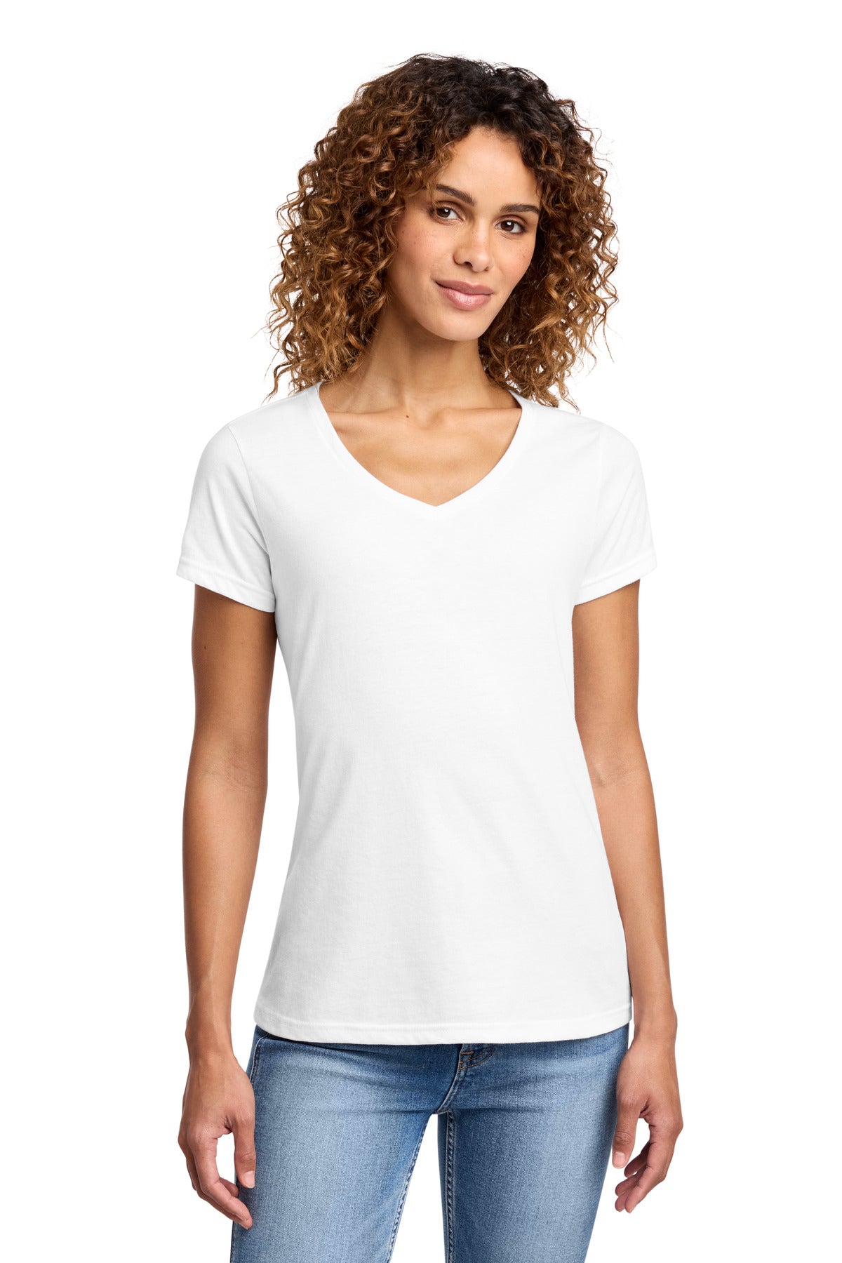Port & Co Women's Fan Favorite Blend V-Neck Tee. LPC455V