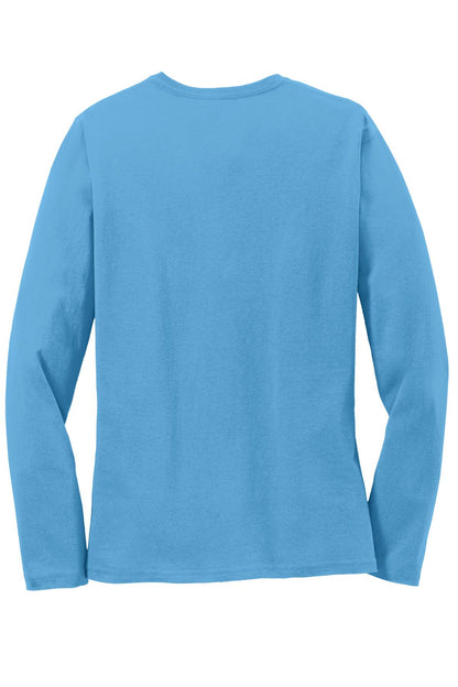 Port & Co Women's Long Sleeve Core Cotton Tee. LPC54LS