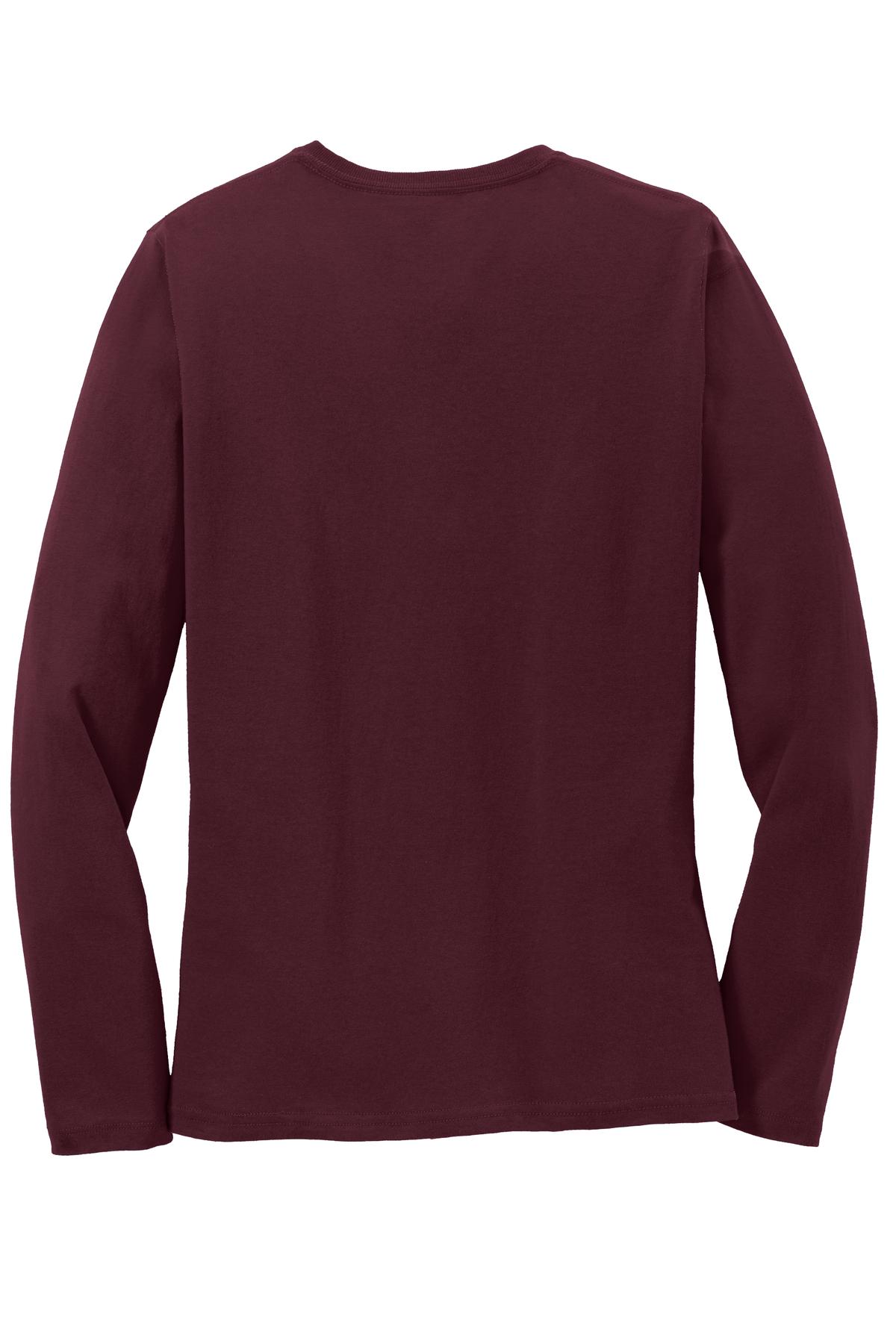 Port & Co Women's Long Sleeve Core Cotton Tee. LPC54LS