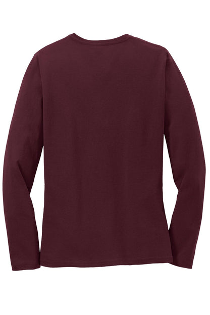 Port & Co Women's Long Sleeve Core Cotton Tee. LPC54LS