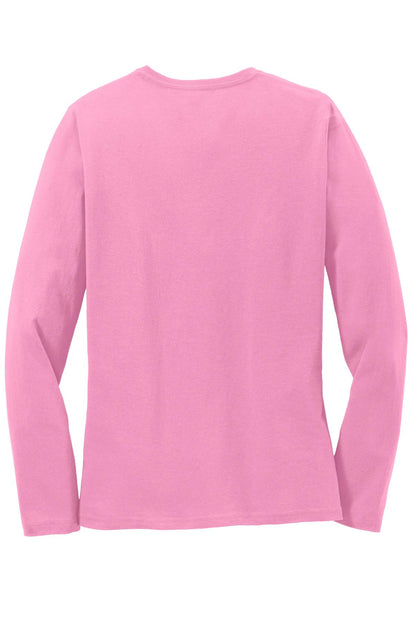 Port & Co Women's Long Sleeve Core Cotton Tee. LPC54LS