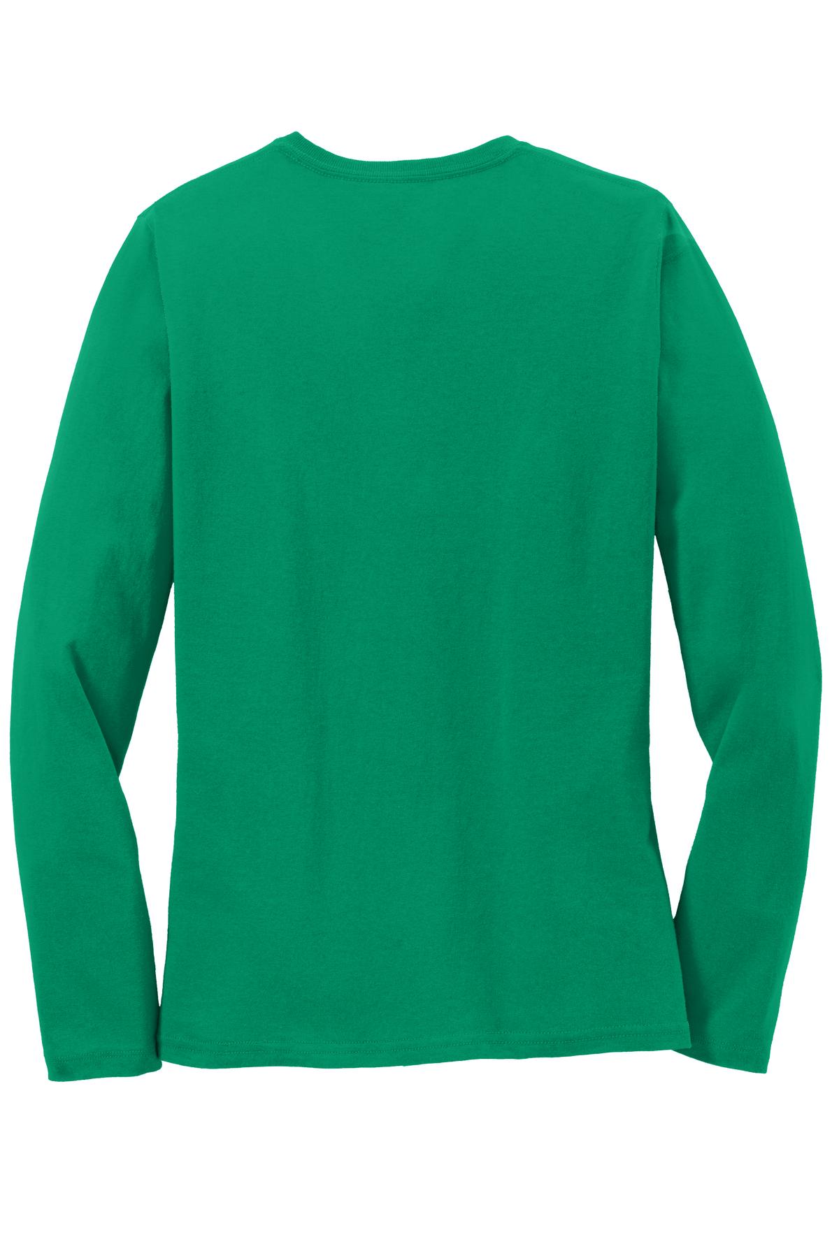 Port & Co Women's Long Sleeve Core Cotton Tee. LPC54LS