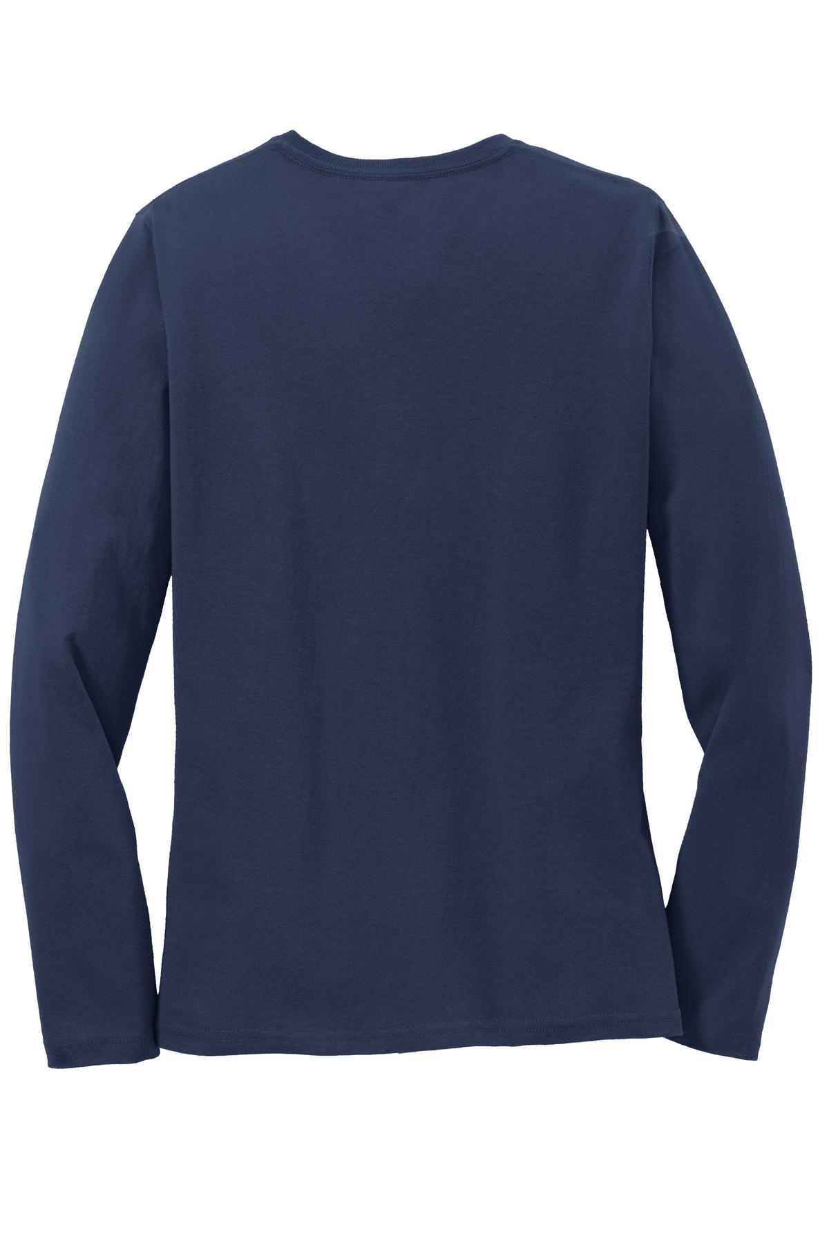 Port & Co Women's Long Sleeve Core Cotton Tee. LPC54LS