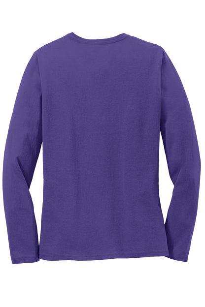 Port & Co Women's Long Sleeve Core Cotton Tee. LPC54LS