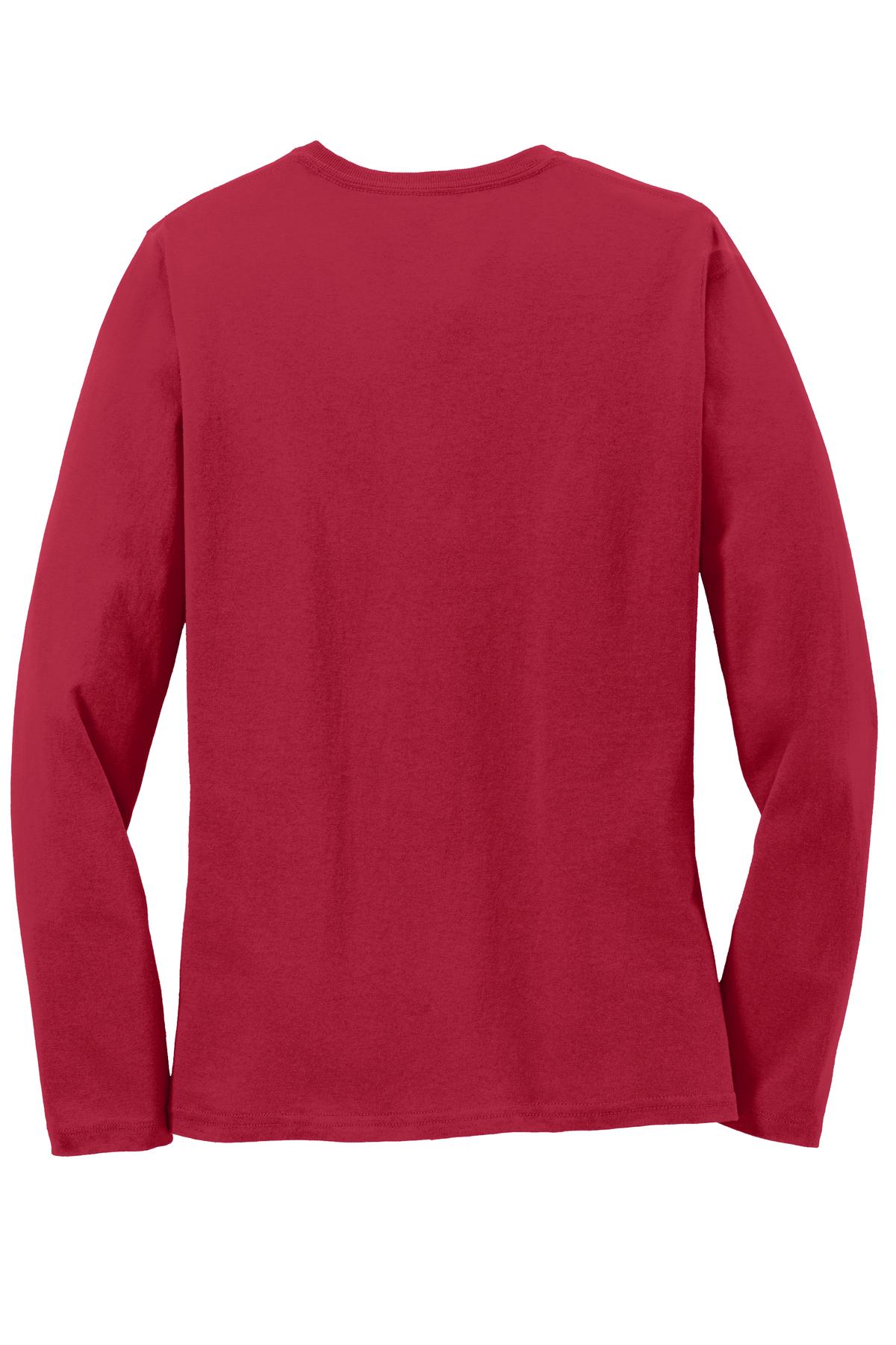 Port & Co Women's Long Sleeve Core Cotton Tee. LPC54LS