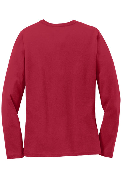 Port & Co Women's Long Sleeve Core Cotton Tee. LPC54LS