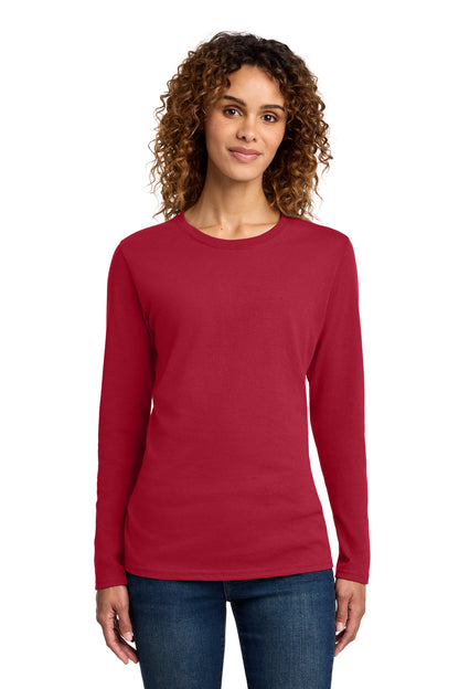 Port & Co Women's Long Sleeve Core Cotton Tee. LPC54LS