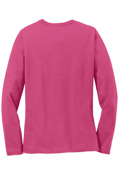 Port & Co Women's Long Sleeve Core Cotton Tee. LPC54LS
