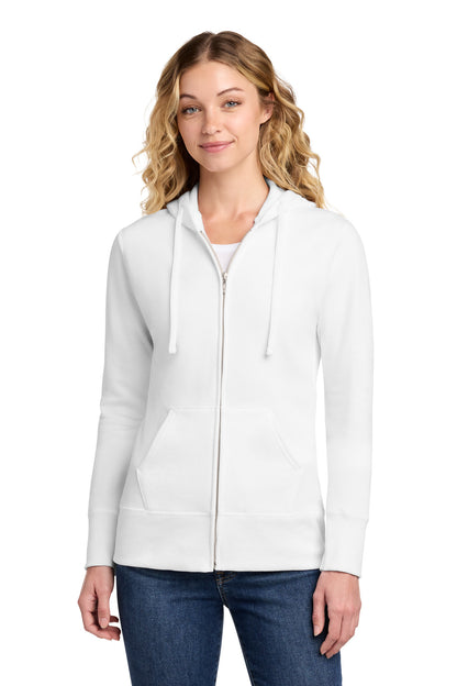 Port & Co Women's Core Fleece Full-Zip Hooded Sweatshirt. LPC78ZH