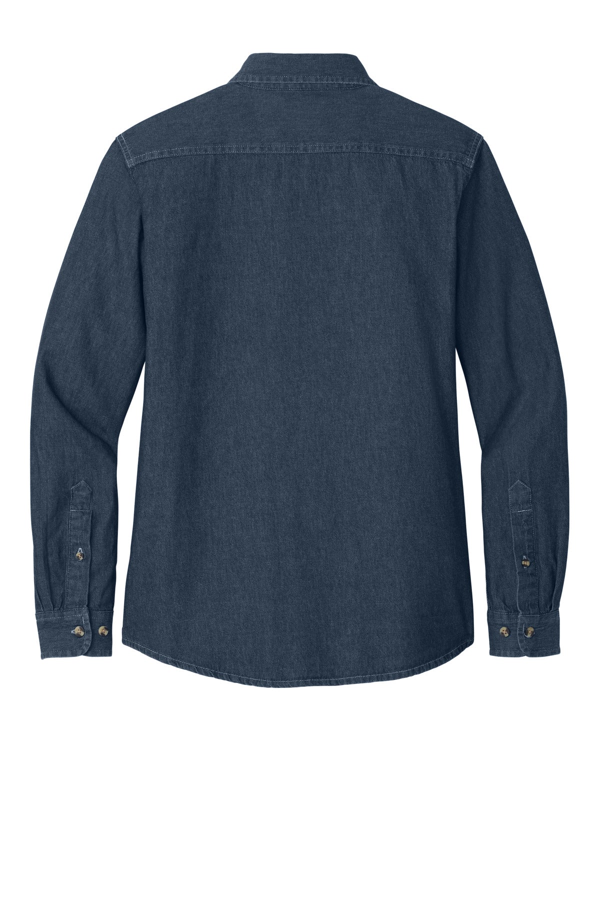Port & Co Women's Long Sleeve Value Denim Shirt.  LSP10
