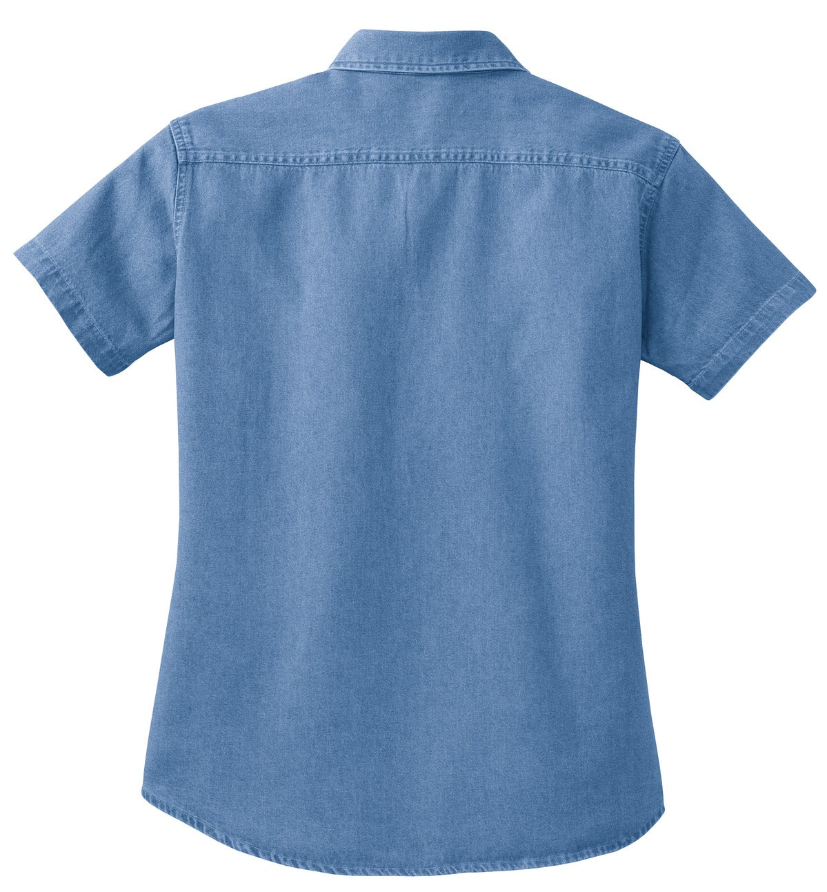 Port & Co Women's Short Sleeve Value Denim Shirt.  LSP11