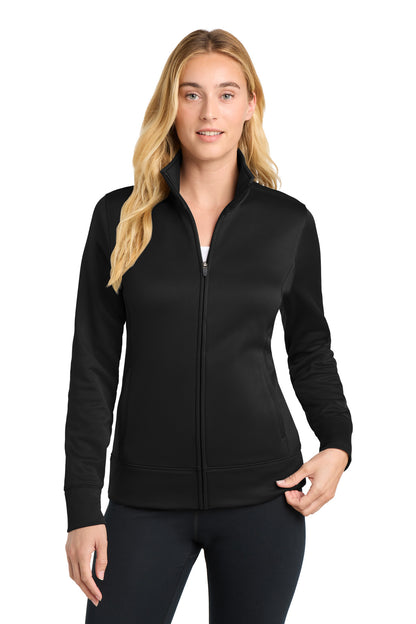 Sport-Tek Women's Sport-Wick Fleece Full-Zip Jacket.  LST241