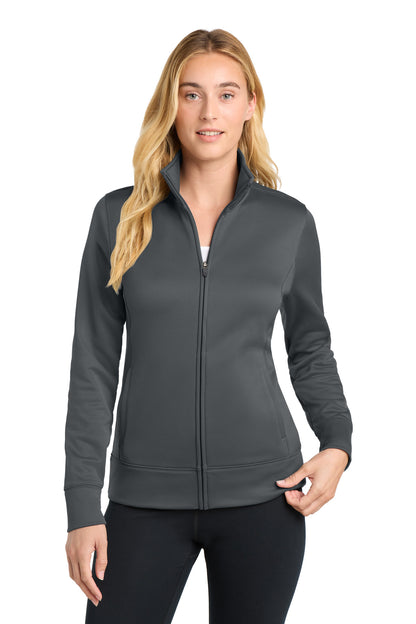 Sport-Tek Women's Sport-Wick Fleece Full-Zip Jacket.  LST241