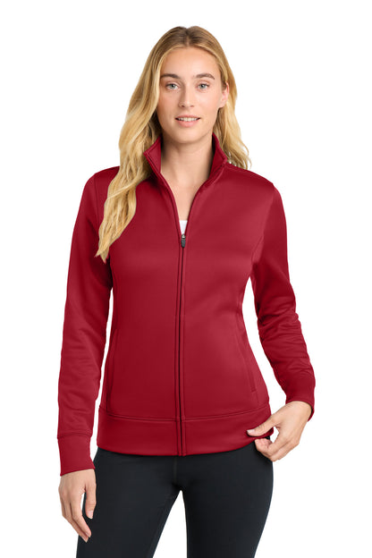 Sport-Tek Women's Sport-Wick Fleece Full-Zip Jacket.  LST241