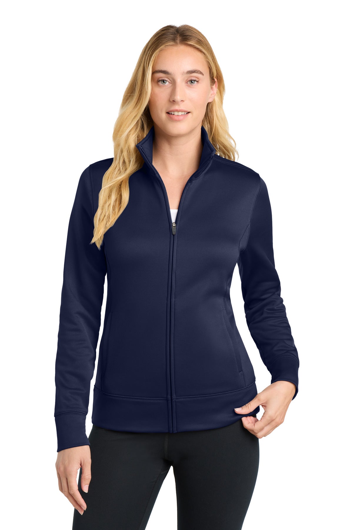 Sport-Tek Women's Sport-Wick Fleece Full-Zip Jacket.  LST241
