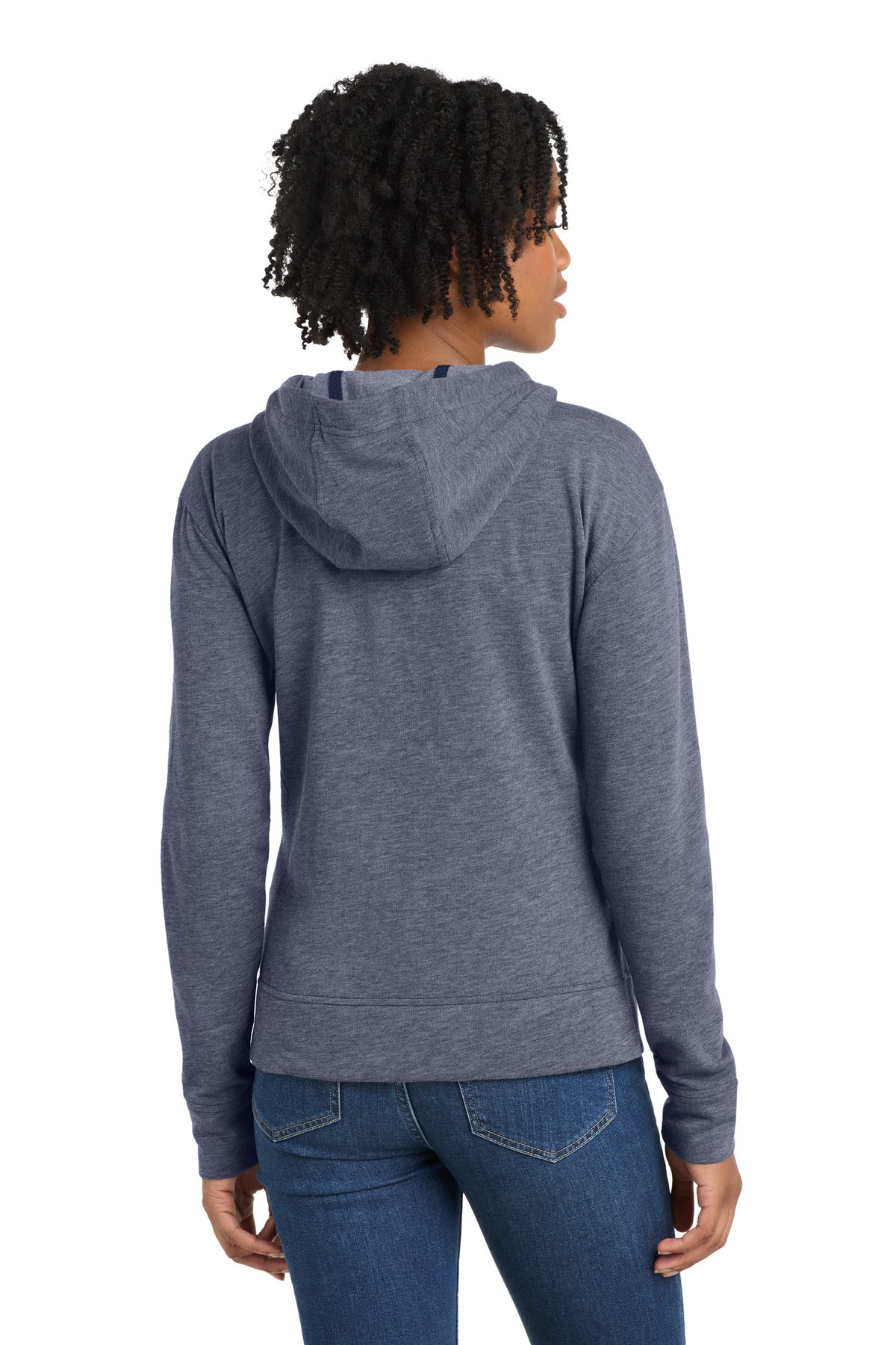 Sport-Tek  Women's PosiCharge  Tri-Blend Wicking Fleece Full-Zip Hooded Jacket LST293