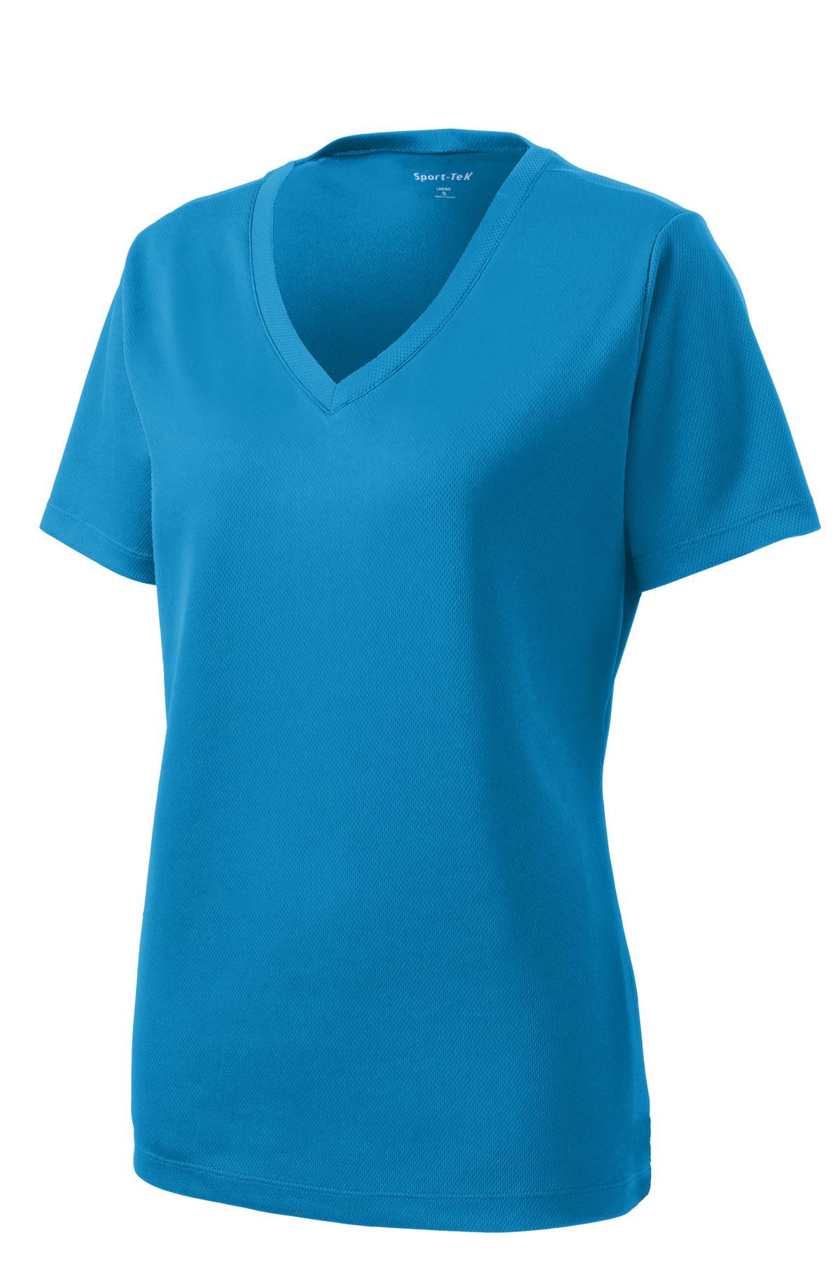 Sport-Tek Women's PosiCharge RacerMesh V-Neck Tee. LST340