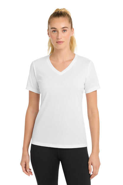 Sport-Tek Women's PosiCharge RacerMesh V-Neck Tee. LST340
