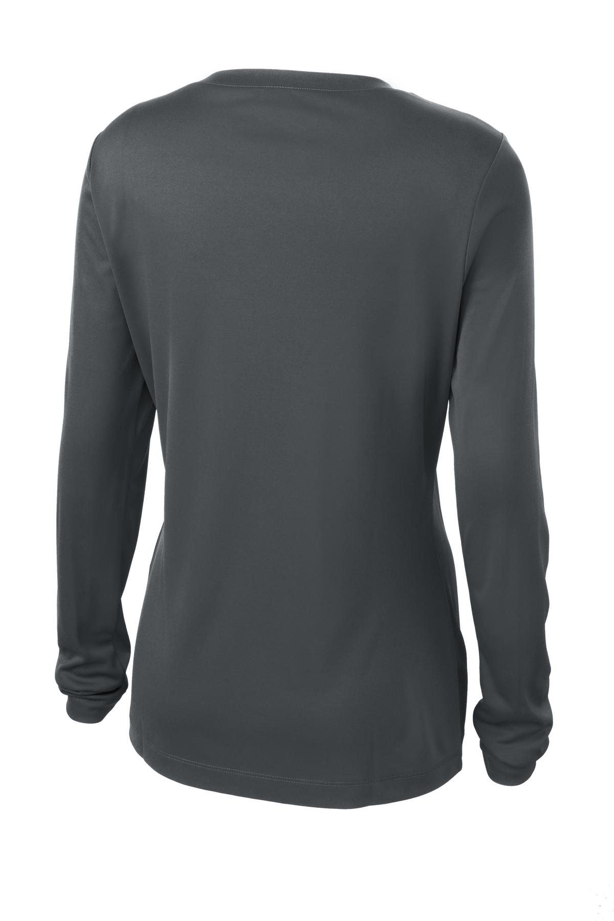 Sport-Tek Women's Long Sleeve PosiCharge Competitor V-Neck Tee. LST353LS