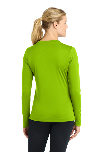 Sport-Tek Women's Long Sleeve PosiCharge Competitor V-Neck Tee. LST353LS