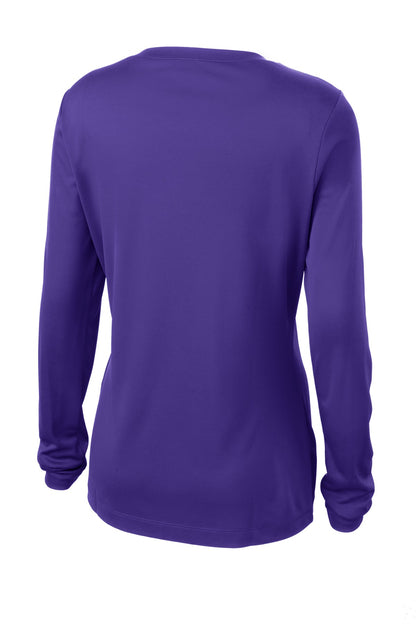 Sport-Tek Women's Long Sleeve PosiCharge Competitor V-Neck Tee. LST353LS