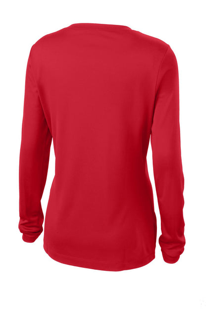 Sport-Tek Women's Long Sleeve PosiCharge Competitor V-Neck Tee. LST353LS