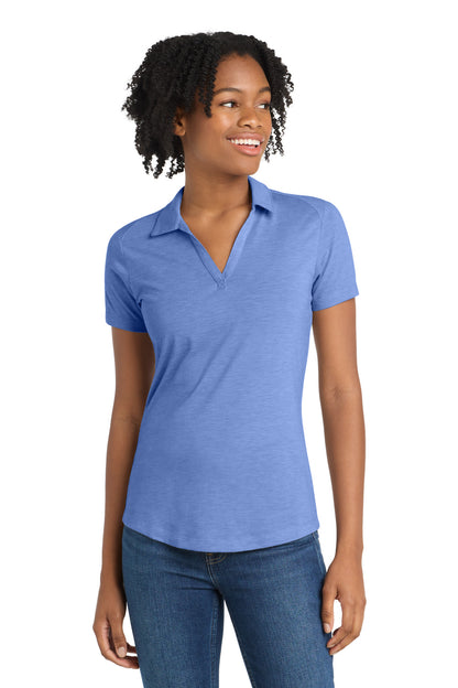 Sport-Tek  Women's PosiCharge  Tri-Blend Wicking Polo. LST405