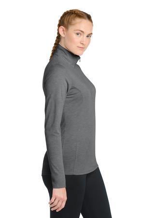 Sport-Tek  Women's PosiCharge  Tri-Blend Wicking 1/4-Zip Pullover. LST407