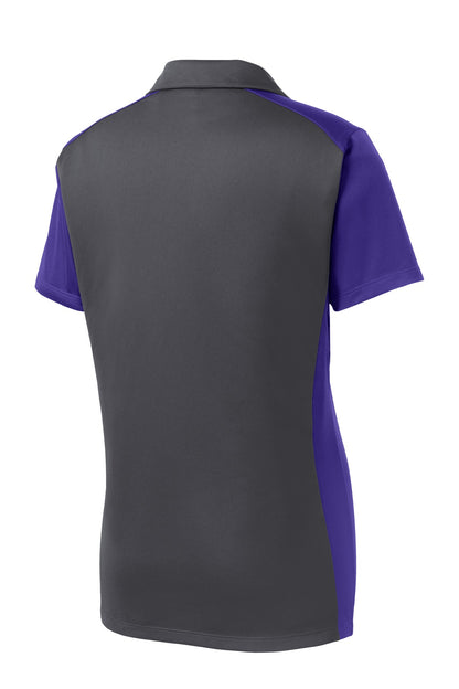 Sport-Tek Women's Colorblock Micropique Sport-Wick Polo. LST652