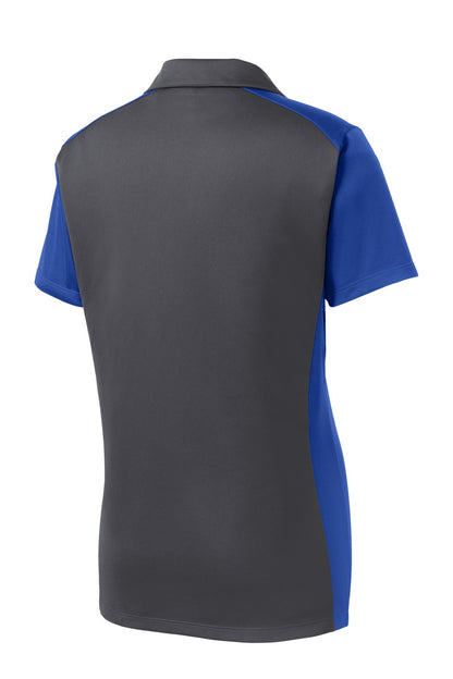 Sport-Tek Women's Colorblock Micropique Sport-Wick Polo. LST652