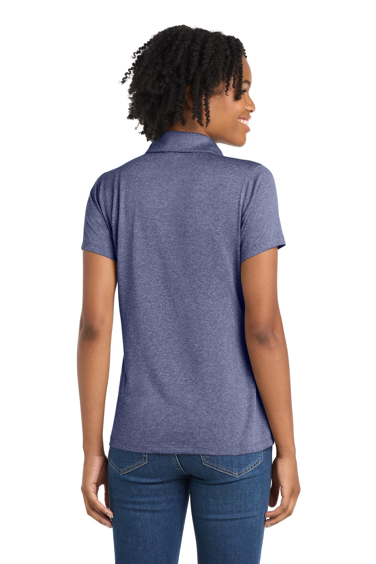 Sport-Tek Women's Heather Contender Polo. LST660
