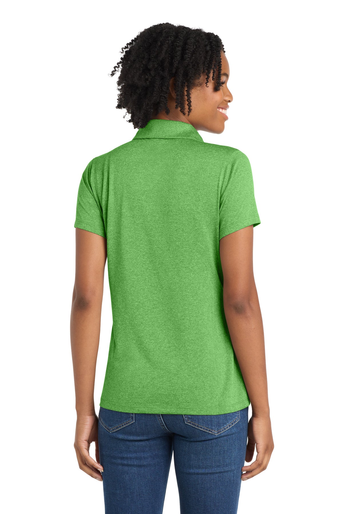 Sport-Tek Women's Heather Contender Polo. LST660