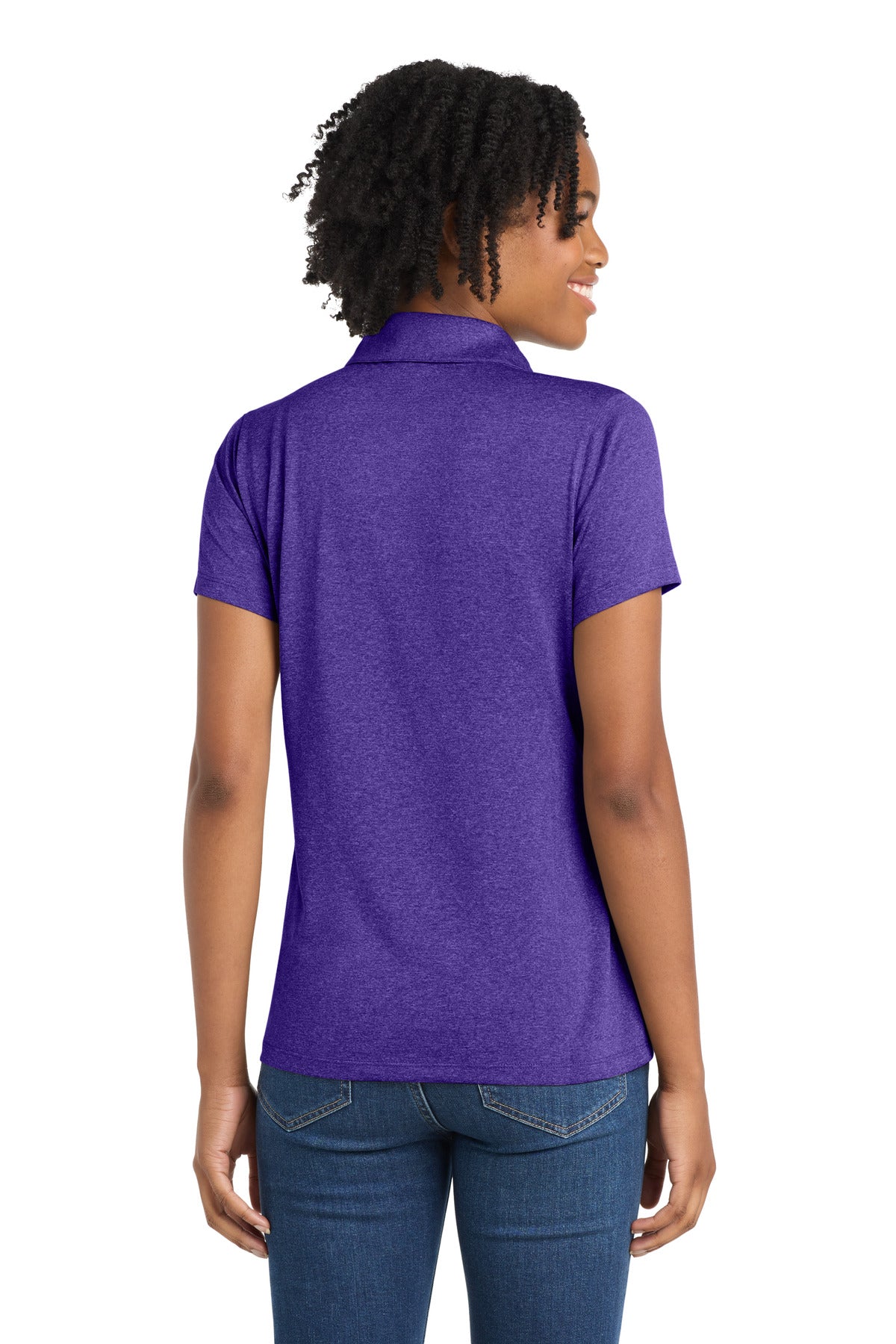 Sport-Tek Women's Heather Contender Polo. LST660