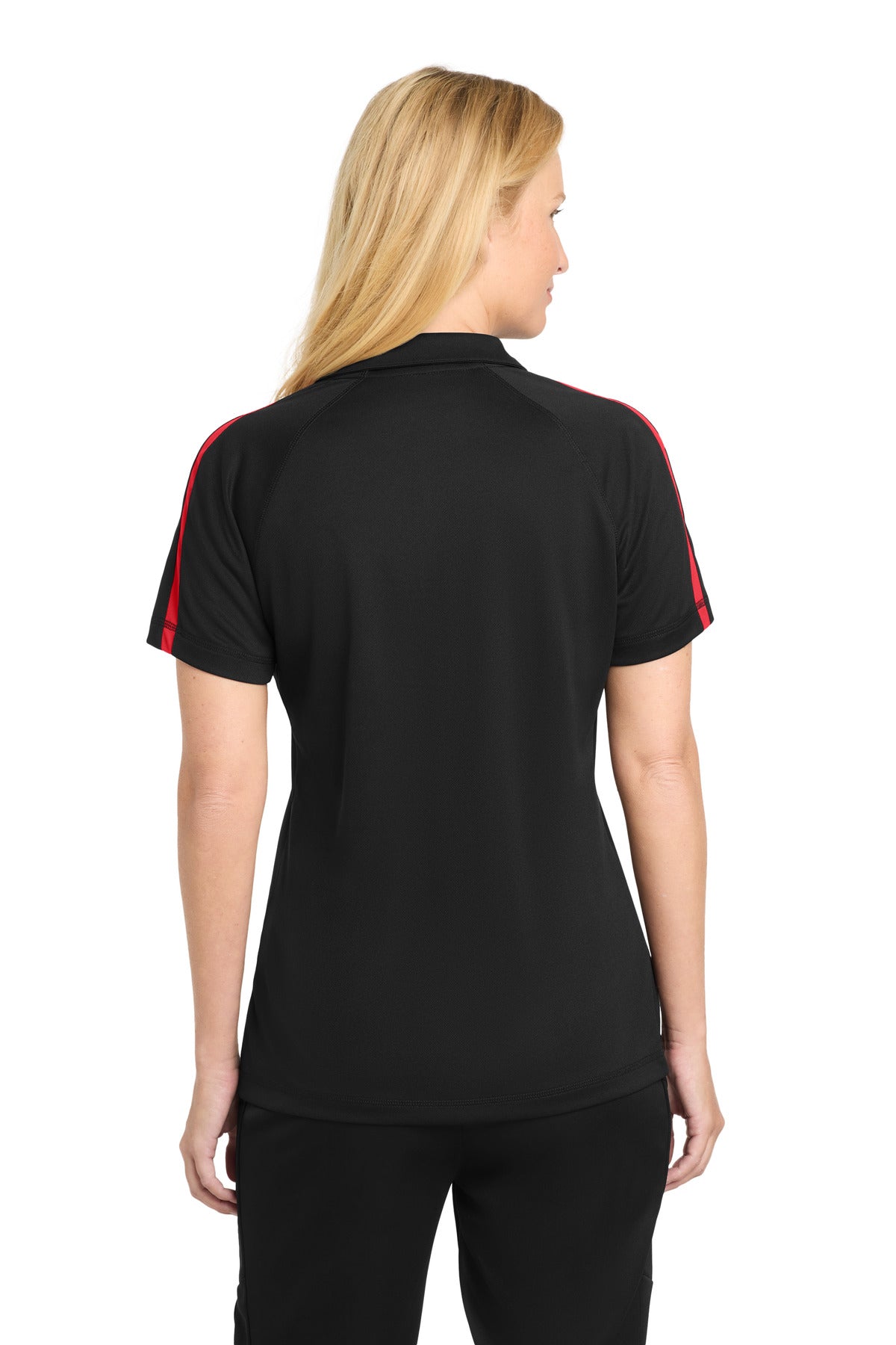 Sport-Tek Women's PosiCharge Micro-Mesh Colorblock Polo. LST685