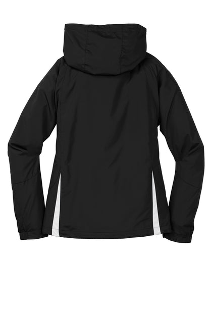 Sport-Tek Women's Colorblock Hooded Raglan Jacket. LST76