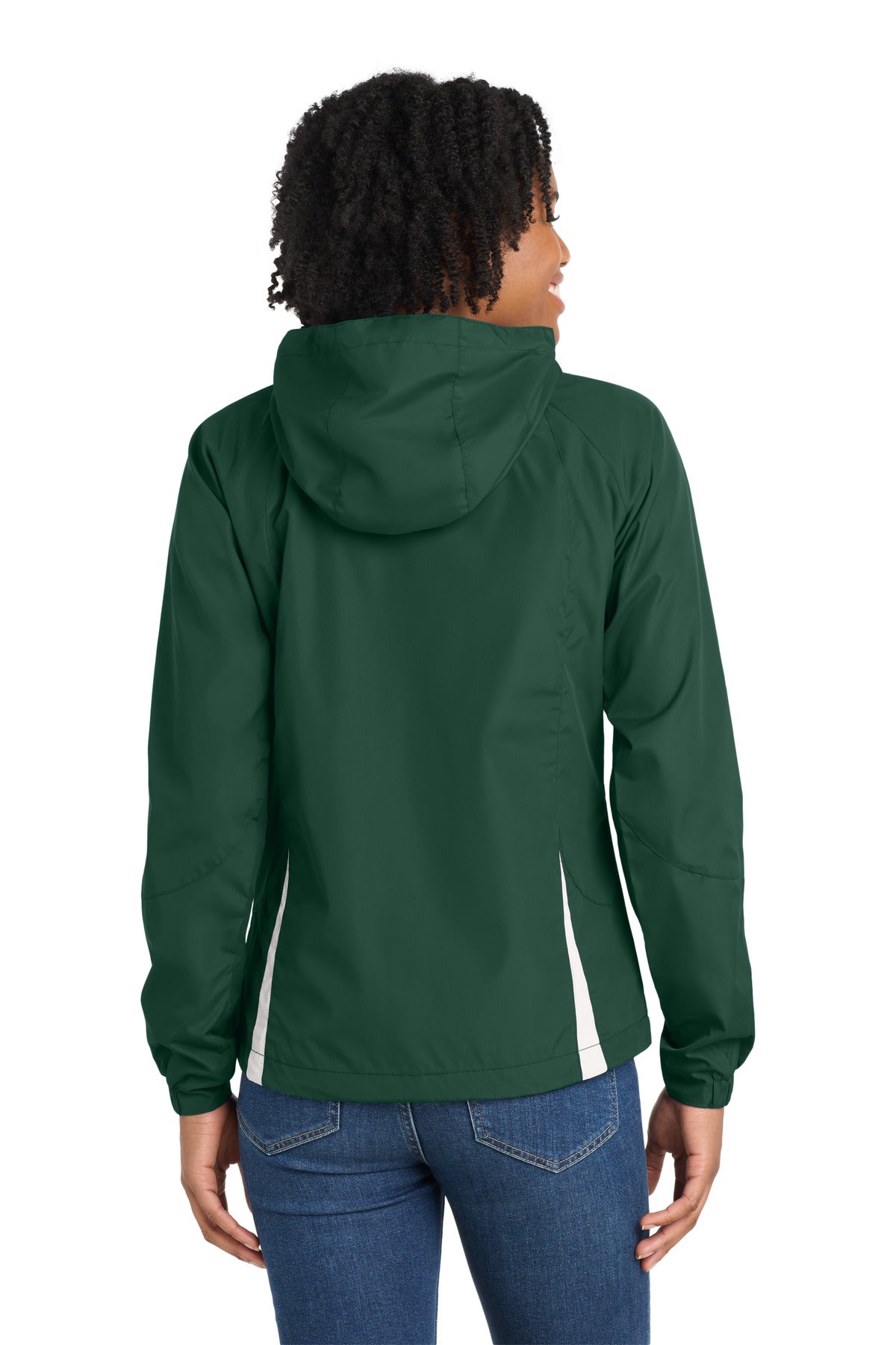 Sport-Tek Women's Colorblock Hooded Raglan Jacket. LST76