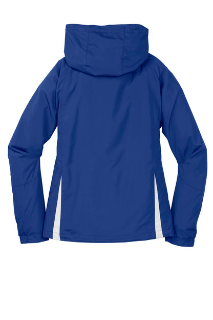 Sport-Tek Women's Colorblock Hooded Raglan Jacket. LST76
