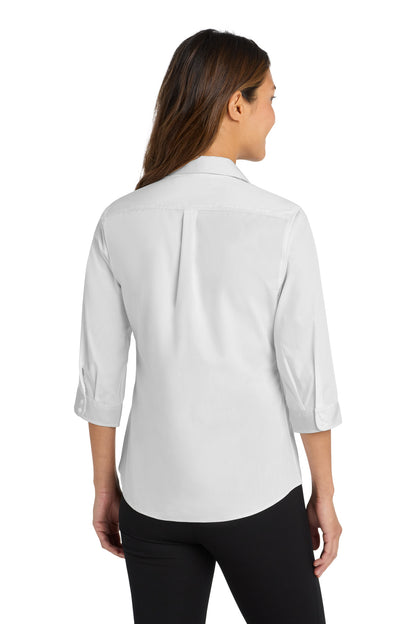 Port Authority Women's 3/4-Sleeve Carefree Poplin Shirt. LW102