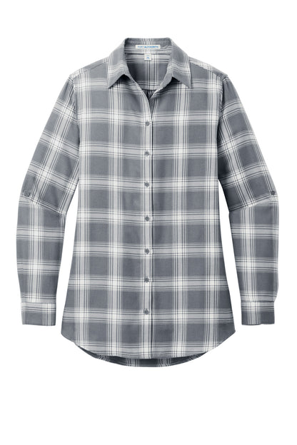 Port Authority Women's Plaid Flannel Tunic . LW668