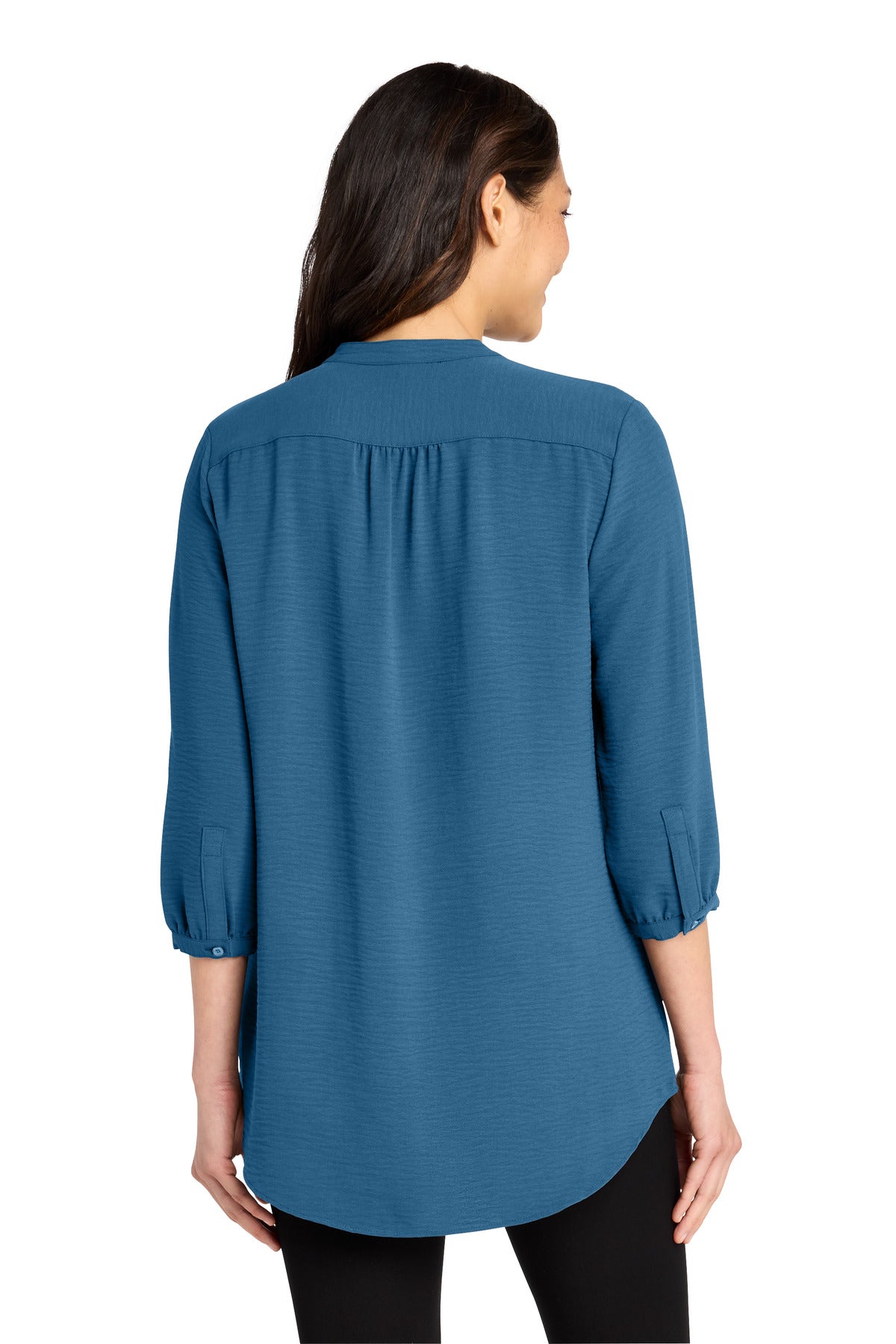 Port Authority Women's 3/4-Sleeve Textured Crepe Tunic LW713